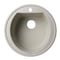 Alfi Brand Biscuit 20" Drop-In Round Granite Composite Kitchen Prep Sink AB2020DI-B - alternate 2